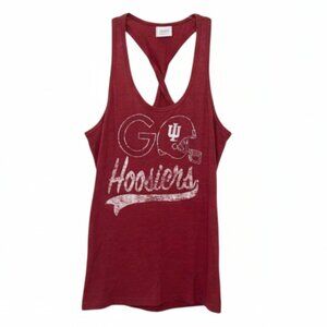 Red Indiana Hoosiers Tank Top with twisted back - size Small